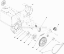 Drive Assembly Diagram and Parts List for 38381 312000001-312999999 - 2012 Lawn Boy Snow Blower